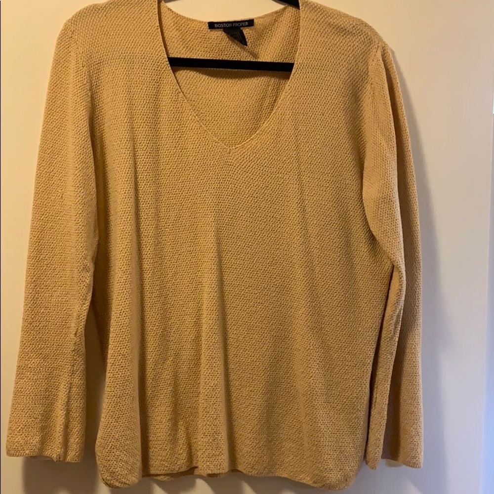 Boston Proper Light Thermal Sweater. Sz L